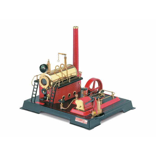 WILESCO D21 Steam Engine - Red, Brass, Black