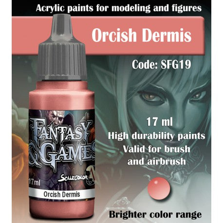 SCALE75 Fantasy & Games Orcish Dermis Acrylic Paint 17ml