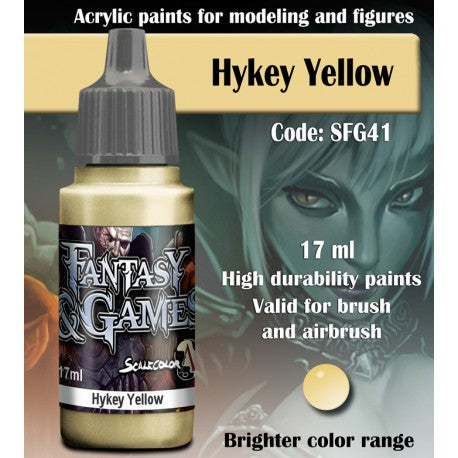 SCALE75 Fantasy & Games Hykey Yellow Acrylic Paint 17ml