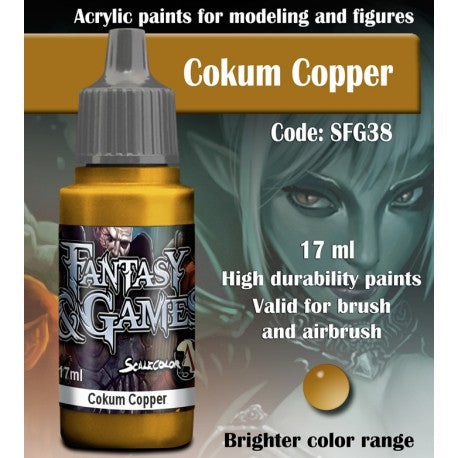 SCALE75 Fantasy & Games Cokum Copper Acrylic Paint 17ml