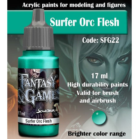SCALE75 Fantasy & Games Surfer Orc Flesh Acrylic Paint 17ml