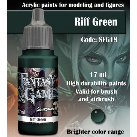 SCALE75 Fantasy & Games Riff Green Acrylic Paint 17ml