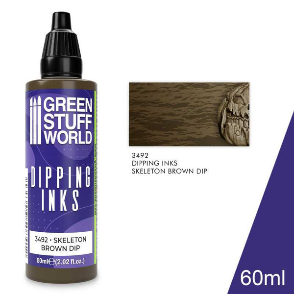 GREEN STUFF WORLD Dipping Ink - Skeleton Brown Dip 60ml