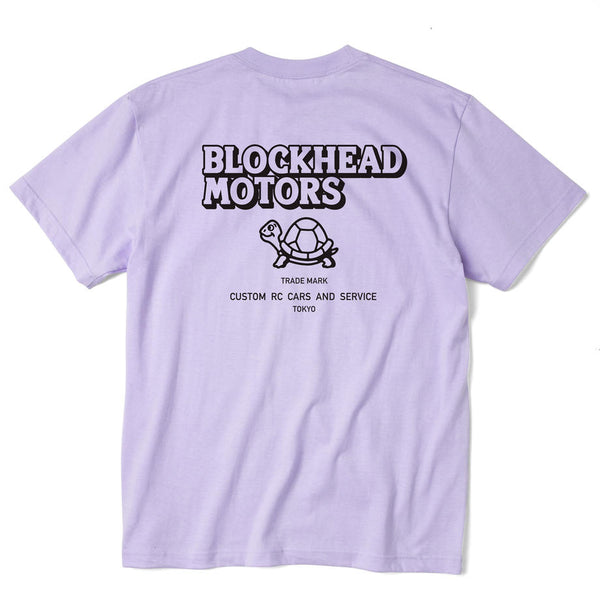 BLOCKHEAD MOTORS Standard T-Shirt/Light Purple Size XL