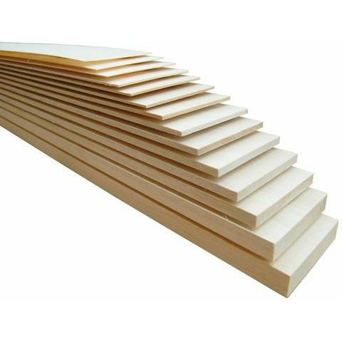 PACIFIC BALSA Balsa Wood Sheet 2.5 x 100 x 1220 PB000506