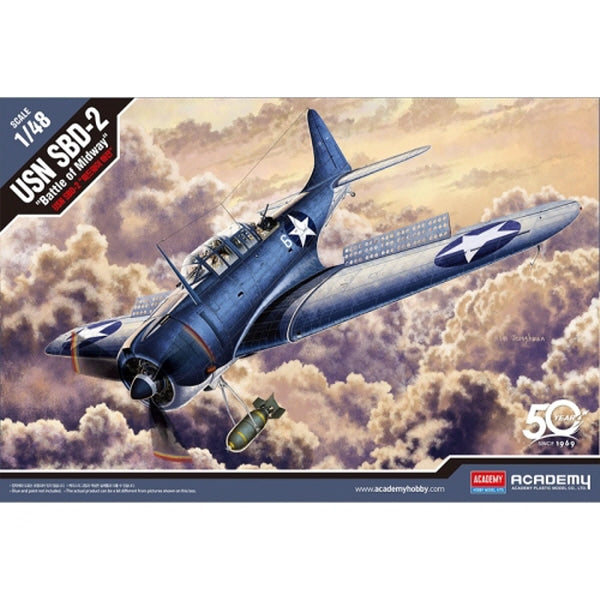ACADEMY 1/48 USN SBD-2 "Battle of Midway"