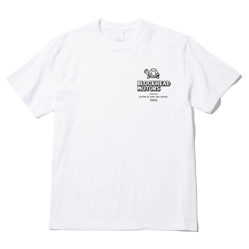 BLOCKHEAD MOTORS Standard T-Shirt/White Size S