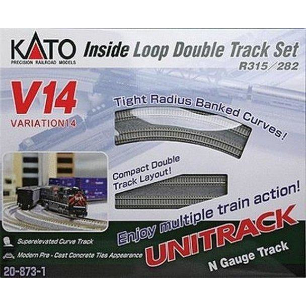 KATO N - Unitrack Inside Loop Double Track Set V14 Track Se