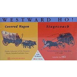 GLENCOE 1/90 Westward Ho! Covered Wagon/Stage