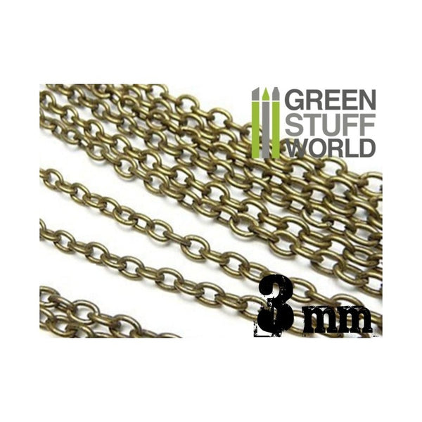 GREEN STUFF WORLD Hobby Chain 3mm - Bronze