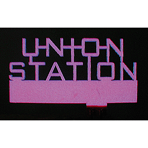MICRO STRUCTURES Horizontal Sign Lighting Kit - Union Station Large