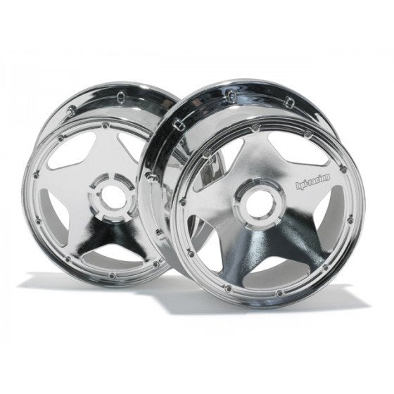 HPI Super Star Wheel Shiny Chrome (120x60mm/2Pcs) (BAJA 5B)