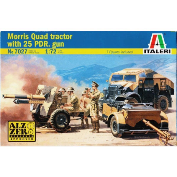 ITALERI 1/72 Morris Quad Tractor 25 Pdr. Gun