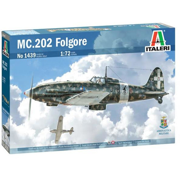 ITALERI 1/72 MC.202 Folgore with Super Decal Sheet