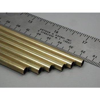 K&S Round Brass Tube .014 Wall (36in Lengths) 7/32in (1 Tube)