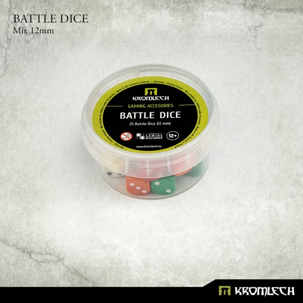 KROMLECH Battle Dice 25x Mix of Multicolor Mix 12mm