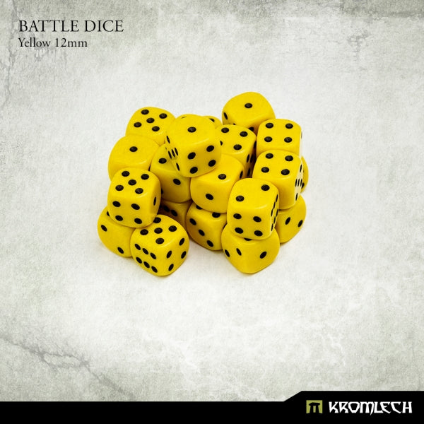 KROMLECH Battle Dice 25x Yellow 12mm