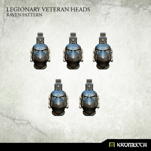 KROMLECH Legionary Veteran Heads: Raven Pattern (5)
