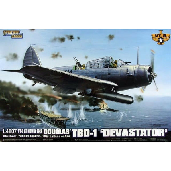 GREAT WALL 1/48 WWII Douglas TBD-1 'Devastator' - VT-6 AT W