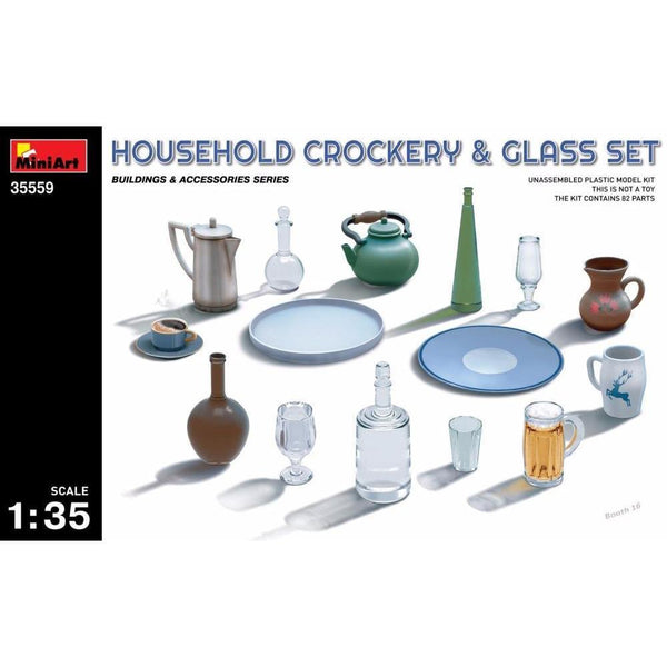 MINIART 1/35 Household Crockery & Glass Set