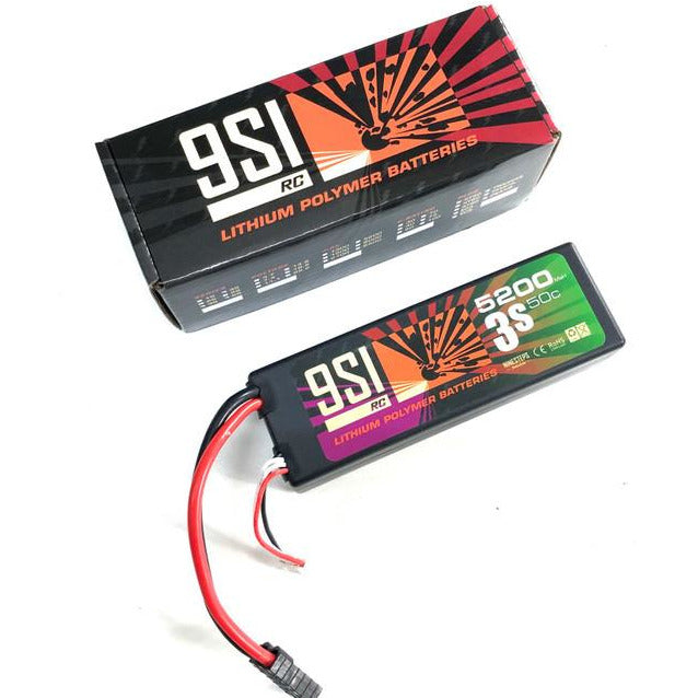 NINESTEPS 5200mAh 11.1V 50C 3 Cell LiPo Battery Hard Case (Traxxas Plug)