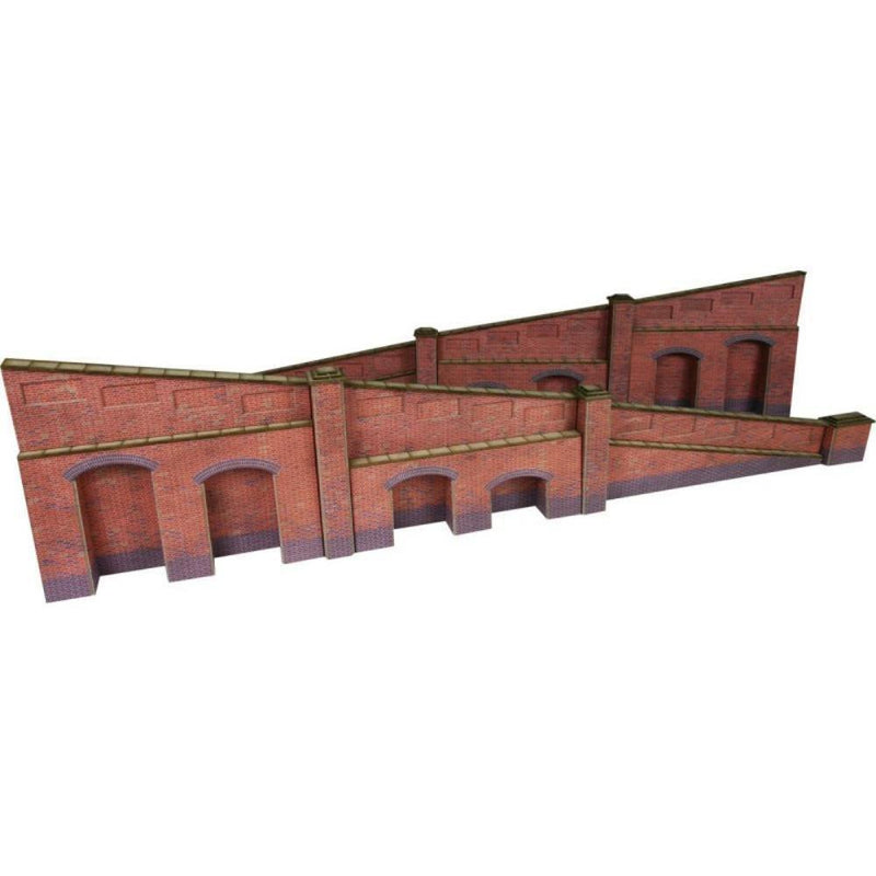 METCALFE OO/HO Tapered Retaining Wall Red Brick