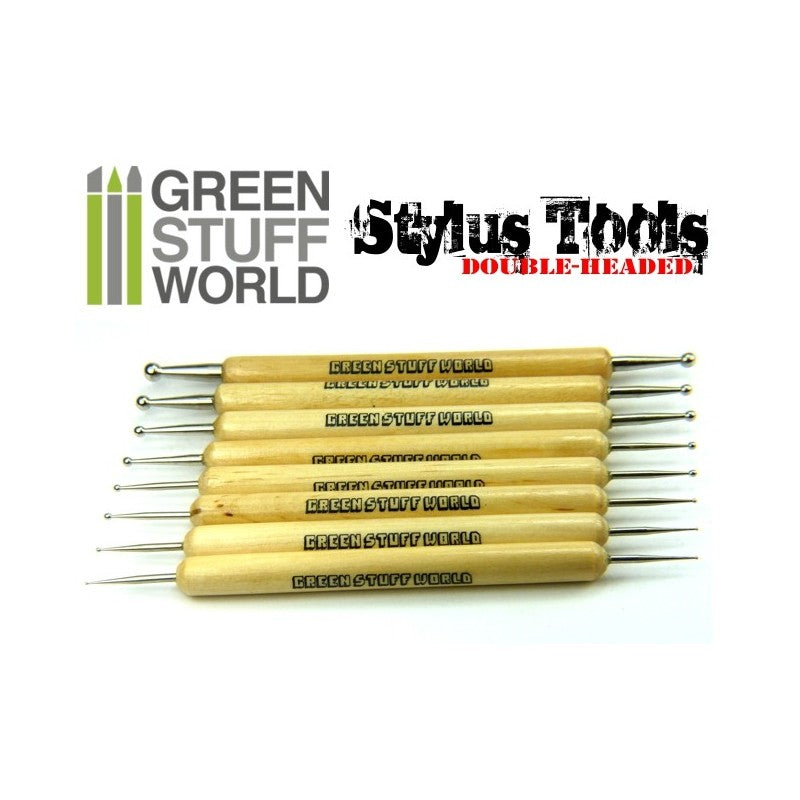 GREEN STUFF WORLD Sculpting Stylus Ball Tool Set (8 Tools)