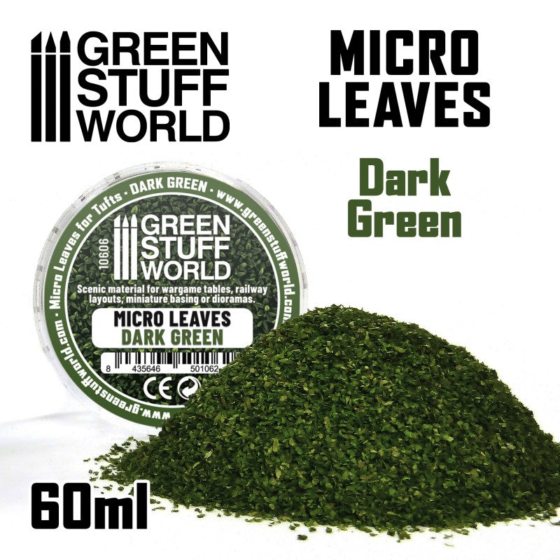 GREEN STUFF WORLD Micro Leaves - Dark Green Mix