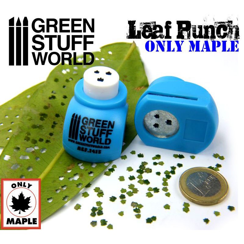 GREEN STUFF WORLD Miniature Leaf Punch - Medium Blue