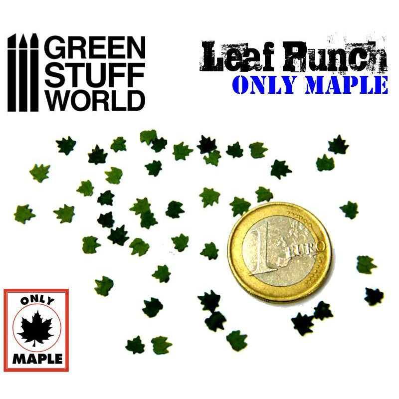 GREEN STUFF WORLD Miniature Leaf Punch - Medium Green