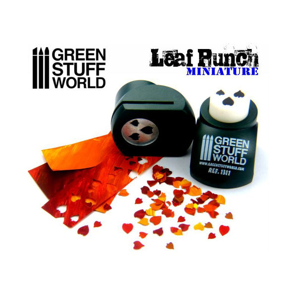 GREEN STUFF WORLD Miniature Leaf Punch - Dark Green