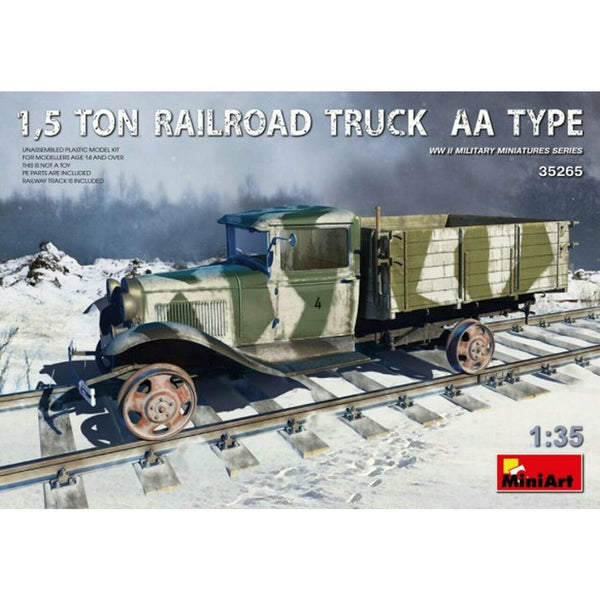 MINIART 1/35 1,5 Ton Railroad Truck AA Type