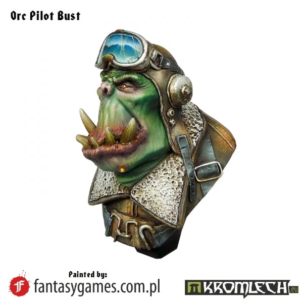 KROMLECH Orc Pilot Bust (1)