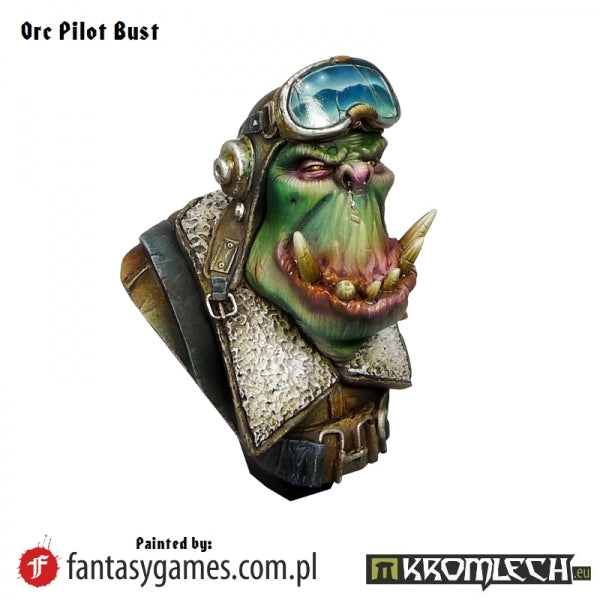 KROMLECH Orc Pilot Bust (1)