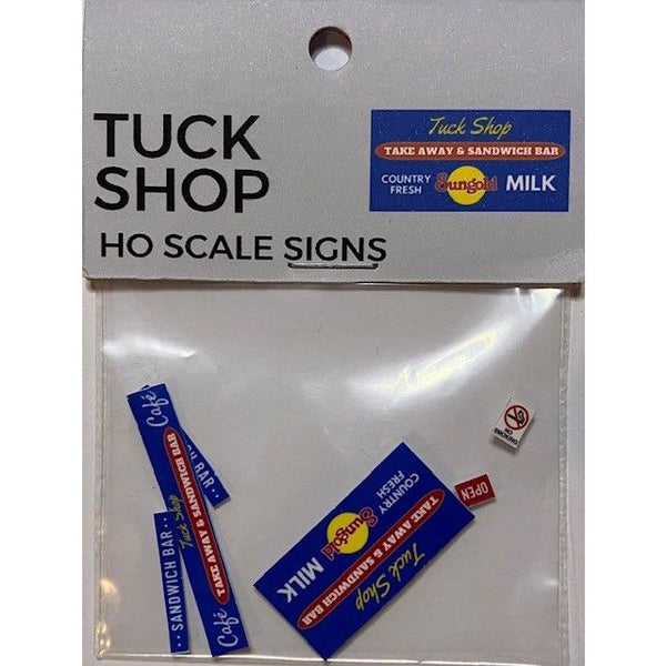 THE TRAIN GIRL Aussie Advertising "Tuck Shop" 6pk - HO Scale
