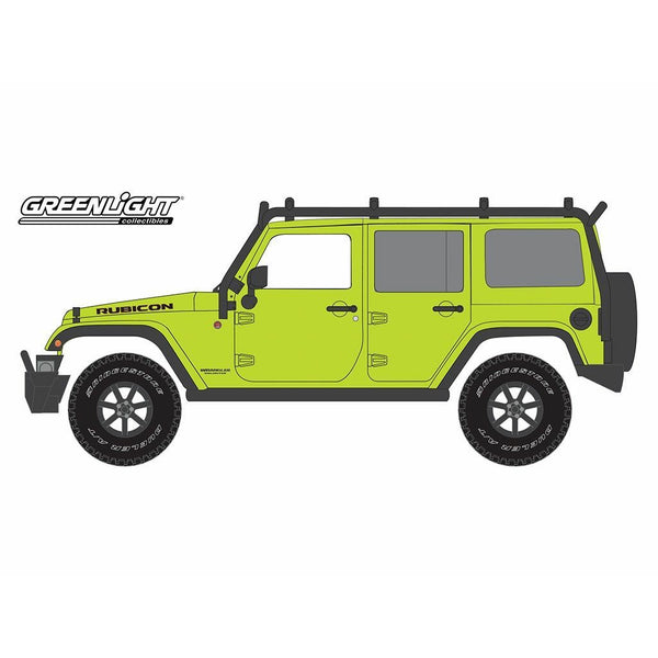 GREENLIGHT 1/43 2016 Jeep Wrangler Unlimited Rubicon Hard Rock (Off-Road) Hyper Green