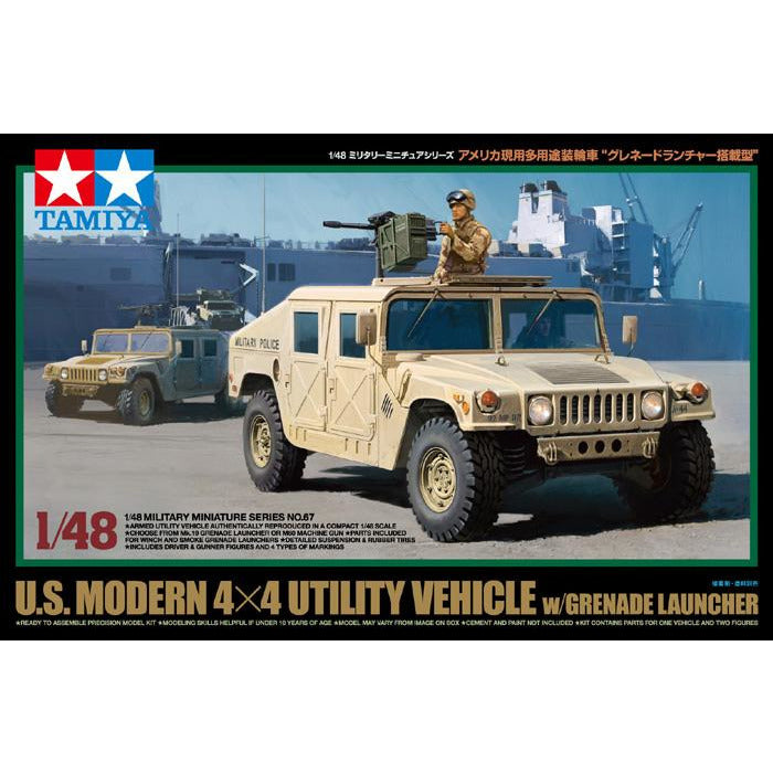 TAMIYA 1/48 U.S. Modern 4x4 Utility Vehicle w/Grenade Launc