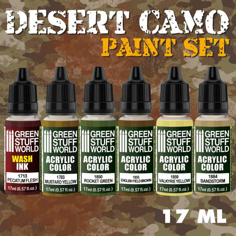 GREEN STUFF WORLD Paint Set Desert Camo