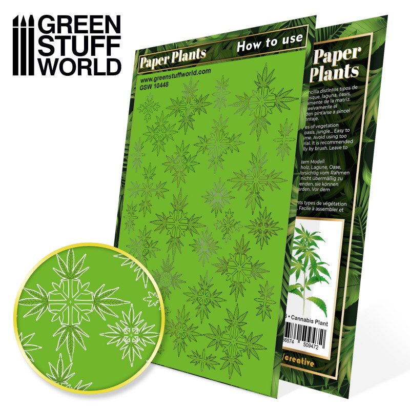 GREEN STUFF WORLD Paper Plants - Cannabis