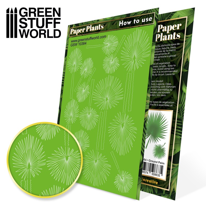 GREEN STUFF WORLD Paper Plants - Ground Palm