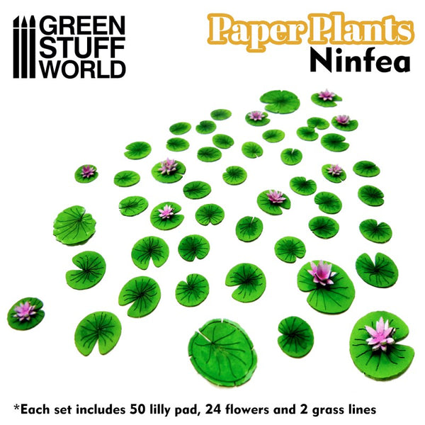 GREEN STUFF WORLD Paper Plants - Lily Pads