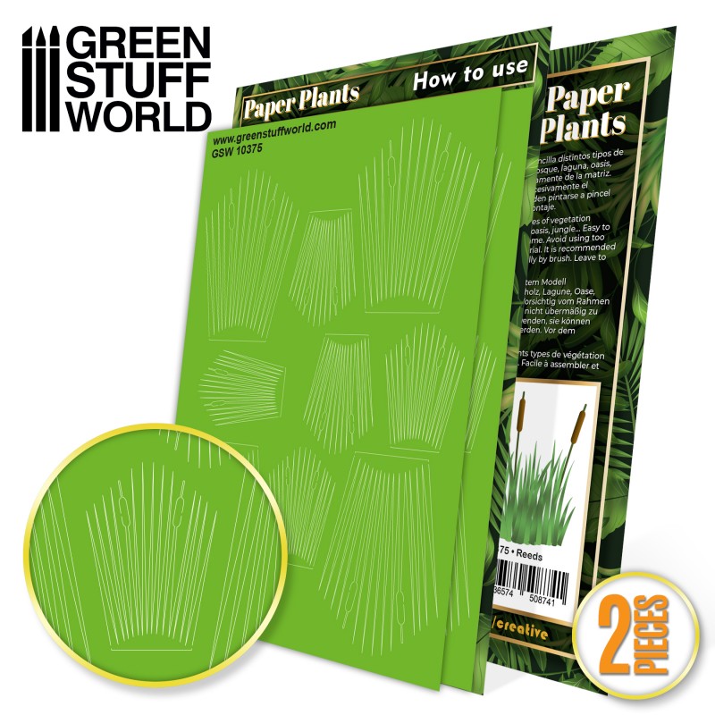 GREEN STUFF WORLD Paper Plants - Reeds