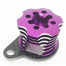 3RACING Speed Control Engine Heatsink for Mini Inferno Purple