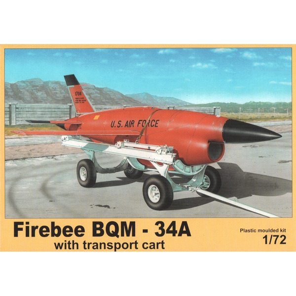PLUS MODEL 1/72 Firebee BQM-34 with Transport cart