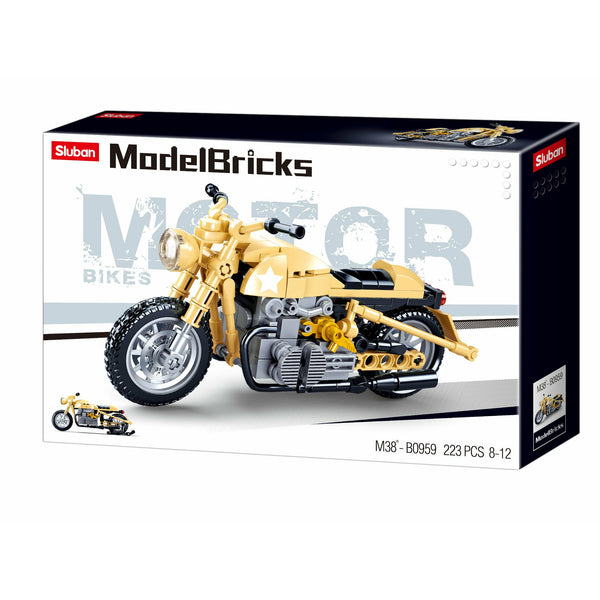 SLUBAN Model Bricks R75 Motorcycle 223pcs