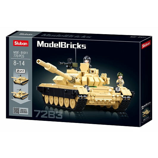 SLUBAN Model Bricks Tank T-7283 (2 in 1) 770pcs