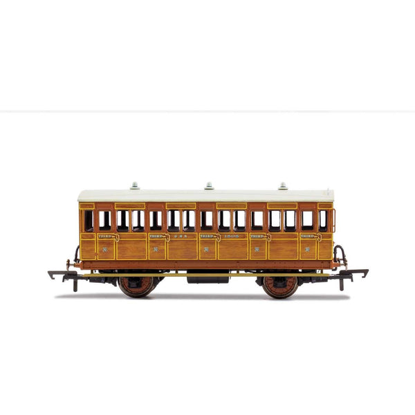 HORNBY OO GNR, 4 Wheel Coach, 3rd Class, 1505 - Era 2