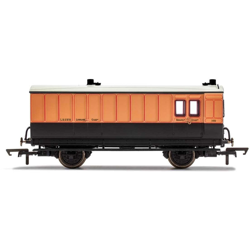 HORNBY OO LSWR, 4 Wheel Coach, Brake Baggage, 140 - Era 2