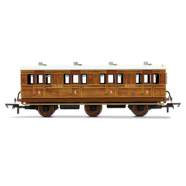 HORNBY OO LNER, 6 Wheel Coach, 1st Class, Fitted Lights, 4172 - Era 4