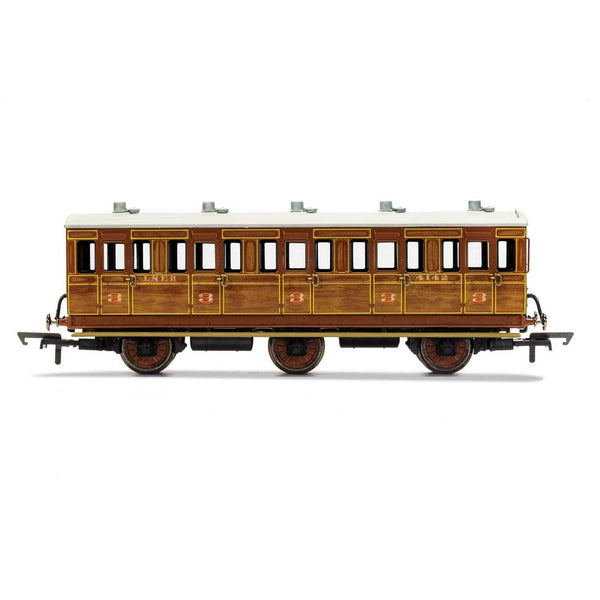 HORNBY OO LNER, 6 Wheel Coach, 3rd Class, Fitted Lights, 4142 - Era 3